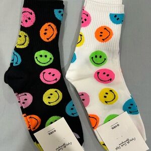 Colorful Smiley Face Socks
